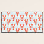 Vintage lobster sea food cartoon pattern Desk Mat Gallery Image 3