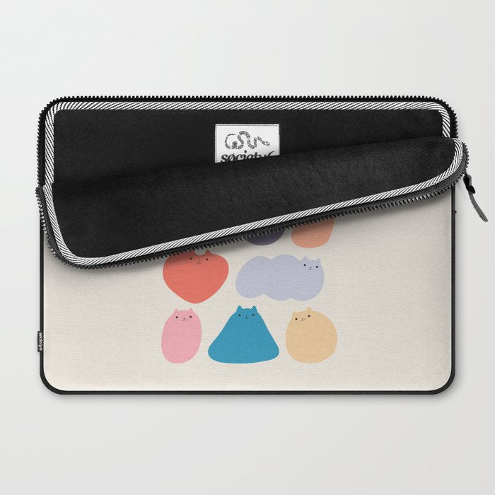 Cat Landscape 168 - Colourful Cats Laptop Sleeve Gallery Image 2