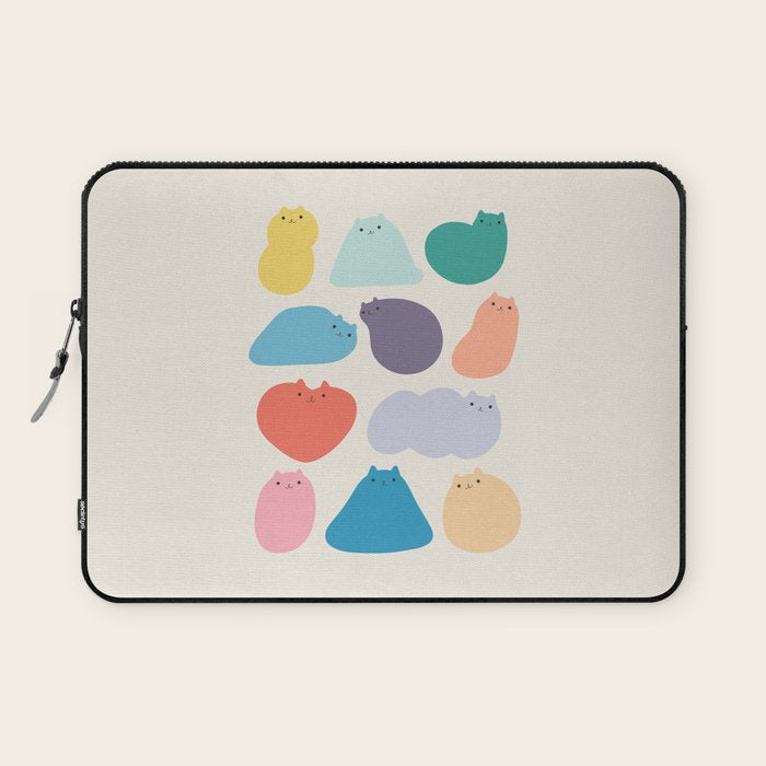 Cat Landscape 168 - Colourful Cats Laptop Sleeve Gallery Image 1