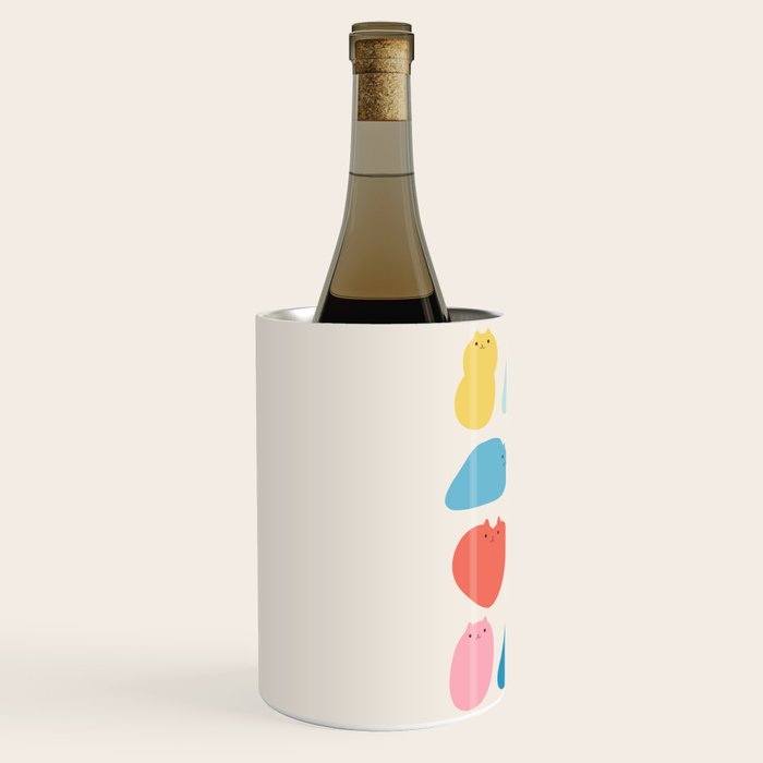 Cat Landscape 168 - Colourful Cats Wine Chiller Gallery Image 2