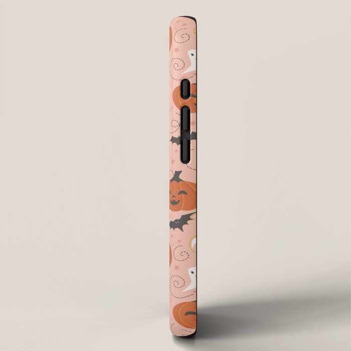Pumpkin Party on Blush Pink iPhone Case Gallery Image 2