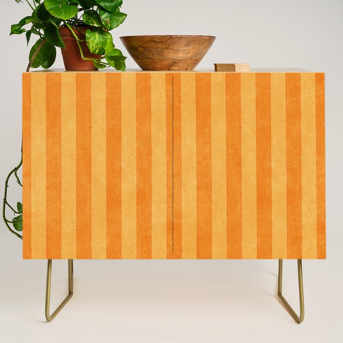 STRIPES - 004 - orange Credenza Gallery Image 1