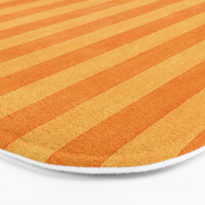 STRIPES - 004 - orange Bath Mat Gallery Image 3