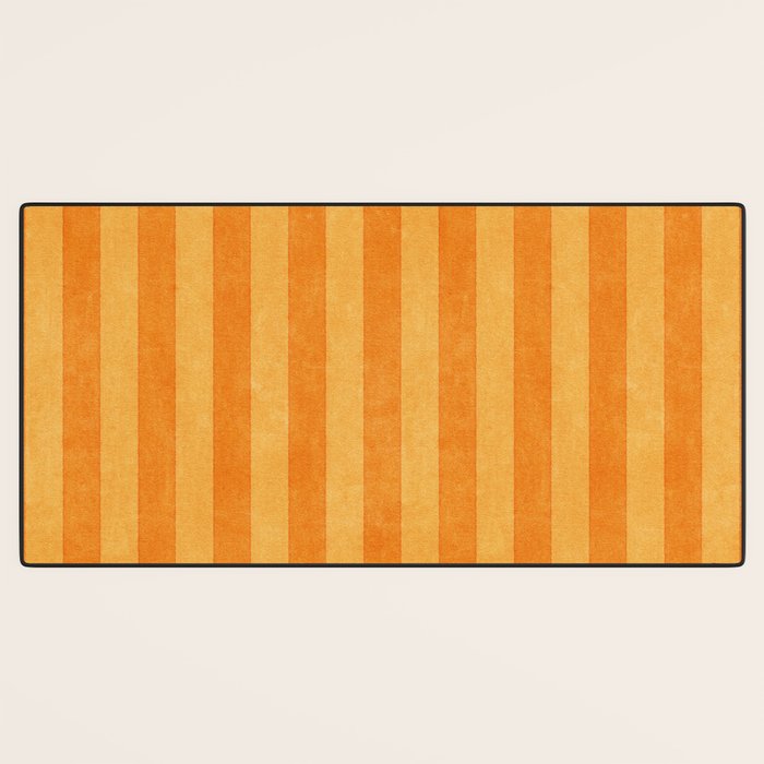 STRIPES - 004 - orange Desk Mat Gallery Image 3