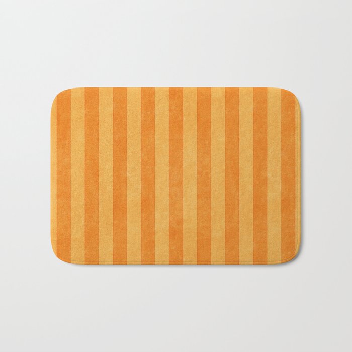 STRIPES - 004 - orange Bath Mat Gallery Image 1
