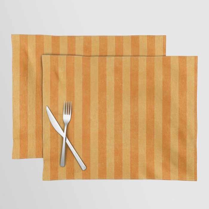 STRIPES - 004 - orange Placemat Gallery Image 1