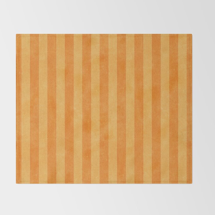 STRIPES - 004 - orange Throw Blanket Gallery Image 2