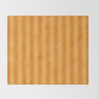 STRIPES - 004 - orange Throw Blanket Gallery Image 2
