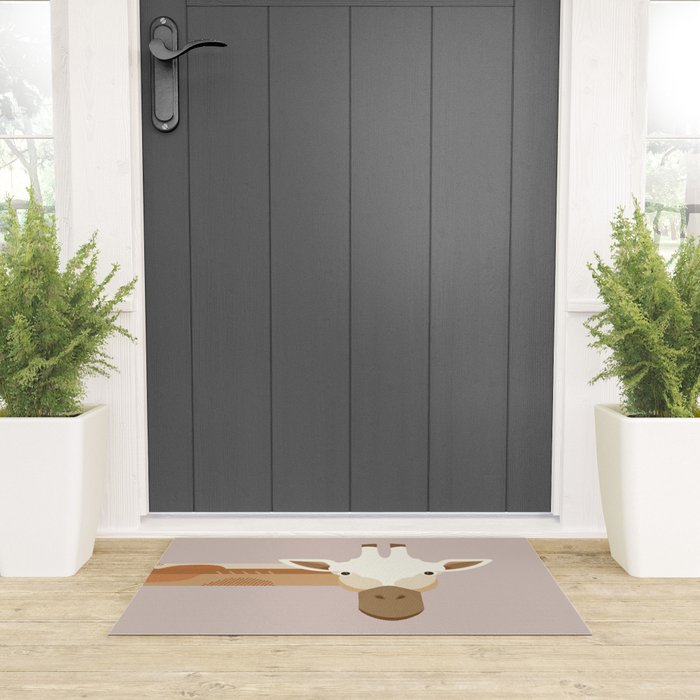 Whimsical Giraffe Welcome Mat Gallery Image 3