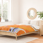 Poppies And Butterflies White Background #decor #society6 #buyart Duvet Cover Gallery Image 2