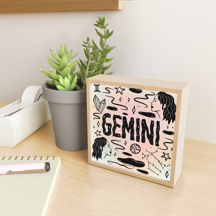 Celestial Gemini Mini Art Print Gallery Image 2