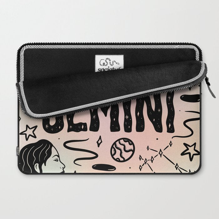 Celestial Gemini Laptop Sleeve Gallery Image 2