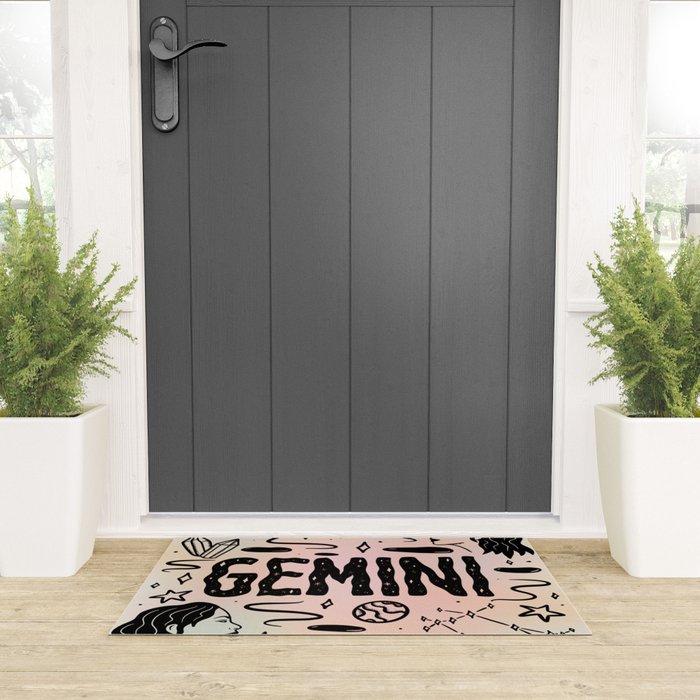 Celestial Gemini Welcome Mat Gallery Image 3