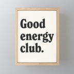 Good energy club. Mini Art Print Gallery Image 1