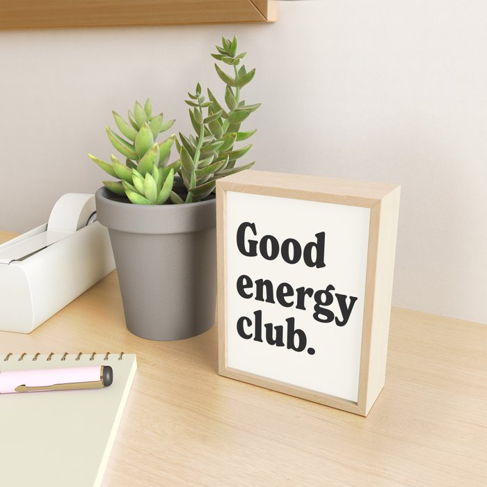 Good energy club. Mini Art Print Gallery Image 2