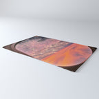 SHINING SKY | plane | illuminator | fly | freedom | travel | clouds | pink | cute | glitter | bling Rug Gallery Image 3