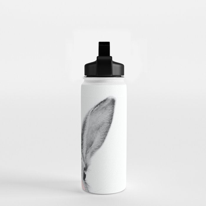 Rabbit Gum Print, Nursery Wall Art, Rabbit Poster, Bubblegum Art Water Bottle Gallery Image 2