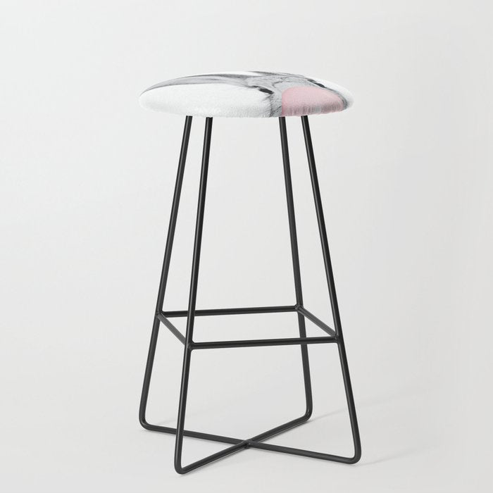 Rabbit Gum Print, Nursery Wall Art, Rabbit Poster, Bubblegum Art Stool Gallery Image 1