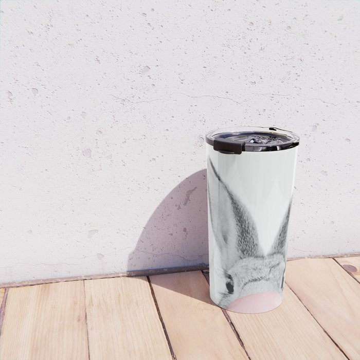 Rabbit Gum Print, Nursery Wall Art, Rabbit Poster, Bubblegum Art Travel Mug Gallery Image 4