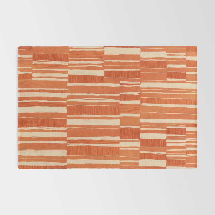 Scratchy Blocks - Tangerine Rug Gallery Image 2