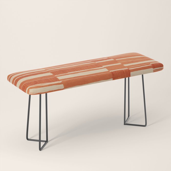 Scratchy Blocks - Tangerine Bench Gallery Image 1