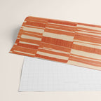Scratchy Blocks - Tangerine Wrapping Paper Gallery Image 2