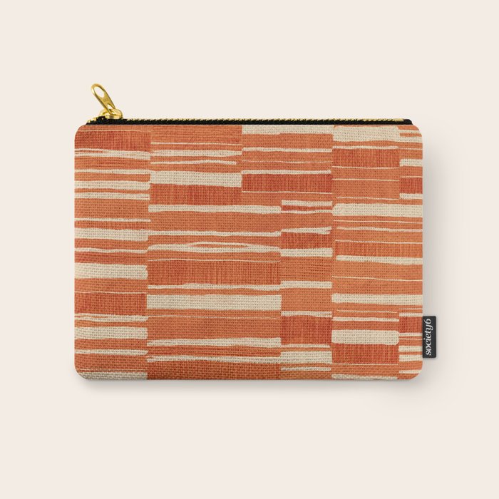 Scratchy Blocks - Tangerine Carry All Pouch Gallery Image 1