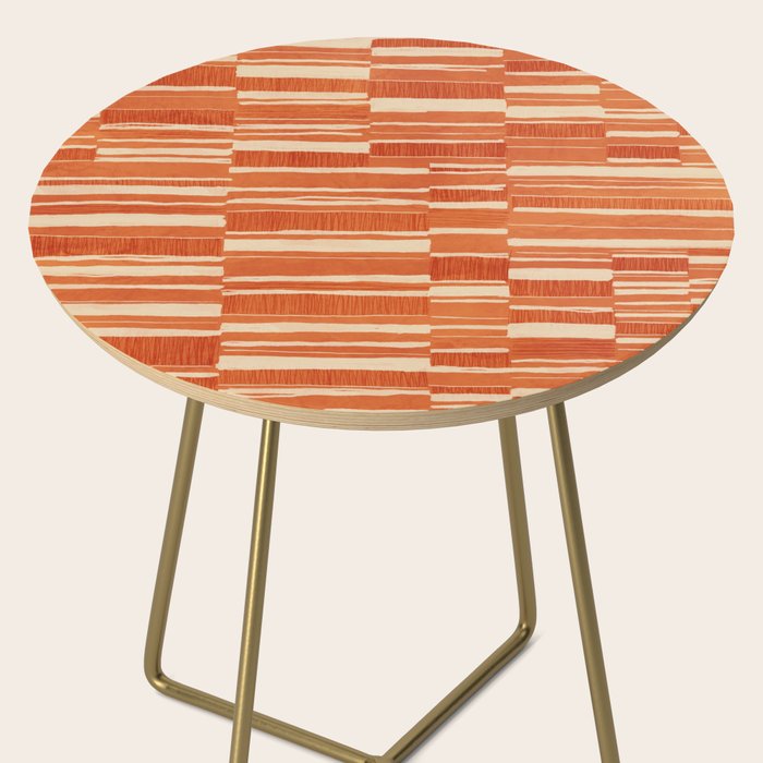 Scratchy Blocks - Tangerine Side Table Gallery Image 2