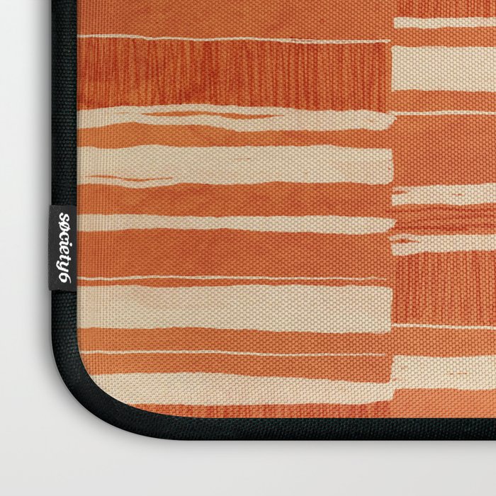 Scratchy Blocks - Tangerine Laptop Sleeve Gallery Image 3