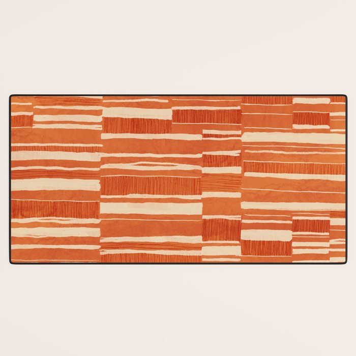 Scratchy Blocks - Tangerine Desk Mat Gallery Image 3