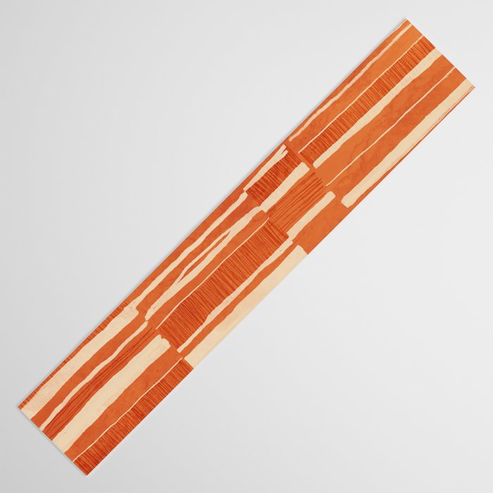 Scratchy Blocks - Tangerine Table Runner Gallery Image 3