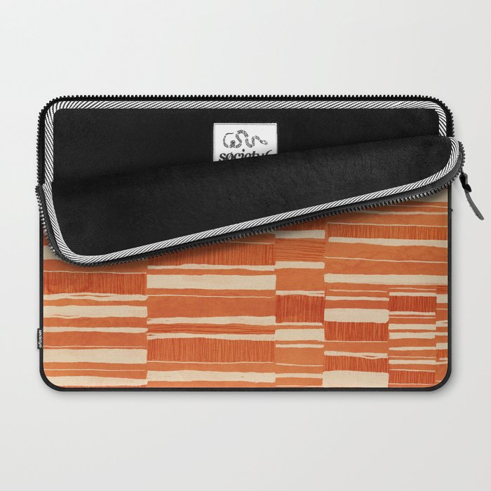 Scratchy Blocks - Tangerine Laptop Sleeve Gallery Image 2