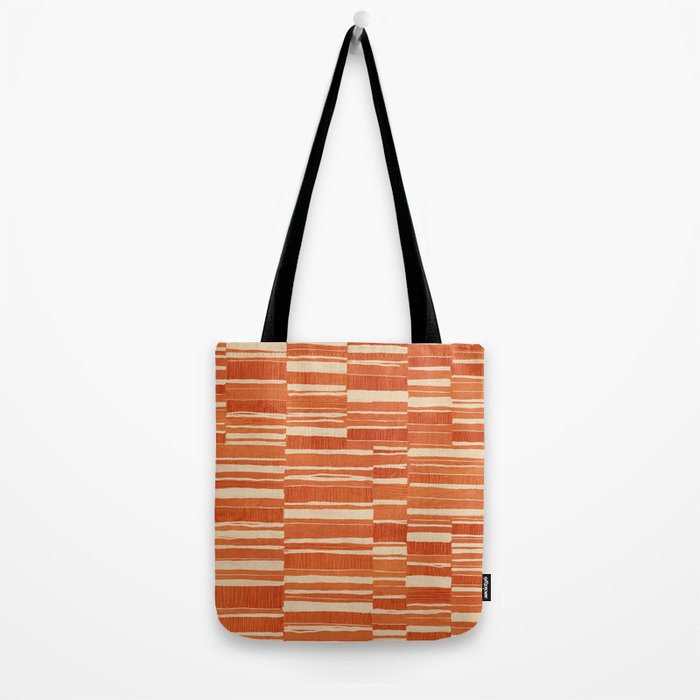 Scratchy Blocks - Tangerine Tote Bag Gallery Image 2