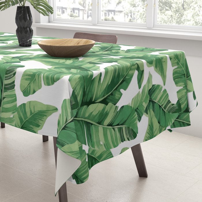 Tropical banana leaves IV Tablecloth Gallery Image 3