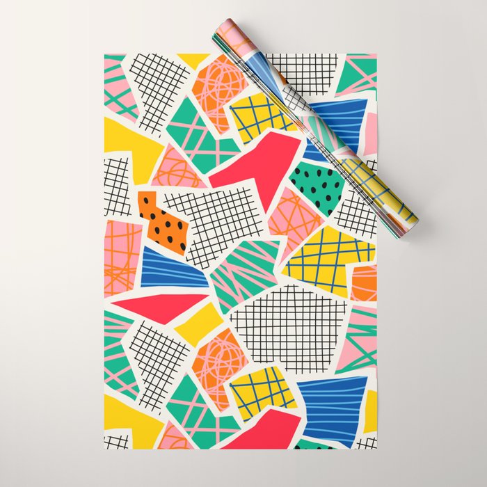 Color Patchwork: Bauhaus Edition Wrapping Paper Gallery Image 1
