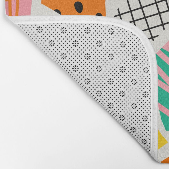 Color Patchwork: Bauhaus Edition Bath Mat Gallery Image 2