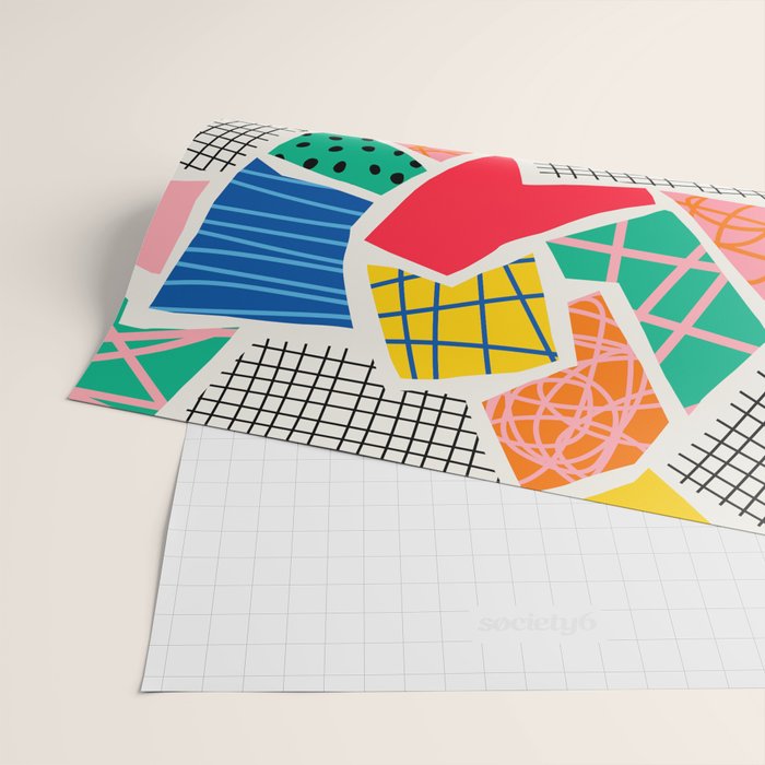 Color Patchwork: Bauhaus Edition Wrapping Paper Gallery Image 2