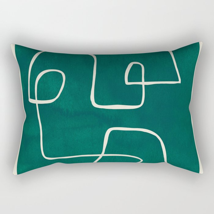 Abstract line art 239 Rectangular Pillow Gallery Image 1