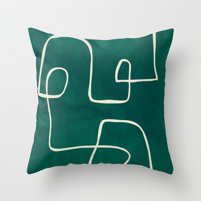 Abstract line art 239 Throw Pillow Gallery Image 6