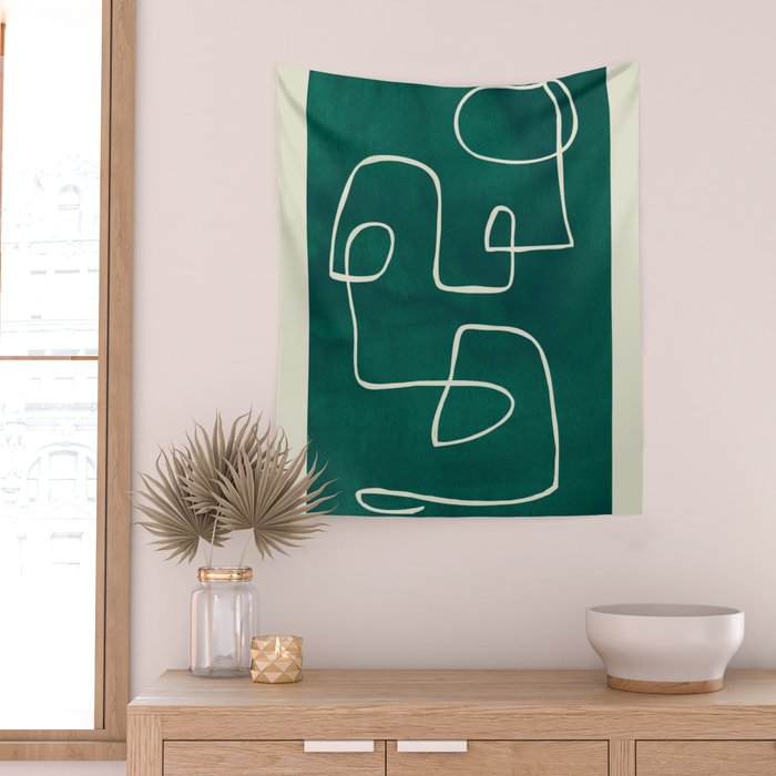 Abstract line art 239 Wall Tapestry Gallery Image 2