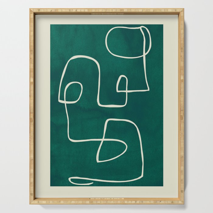 Abstract line art 239 Serving Tray Gallery Image 1
