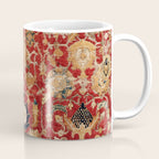 Indo Esfahan Central Persian Rug Fragment Print Coffee Mug Gallery Image 1