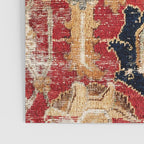 Indo Esfahan Central Persian Rug Fragment Print Poster Gallery Image 3