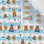 Time for Oktoberfest Traditional dirndl dresses and leather pants. Wall Tapestry Gallery Image 3