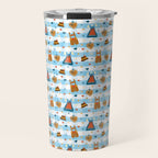 Time for Oktoberfest Traditional dirndl dresses and leather pants. Travel Mug Gallery Image 1