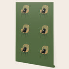 Lazy cat 2b Green enjoy coffee on rattan chair  Wallpaper Gallery Image 2
