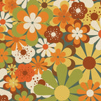 70's Retro Flowers Print Coffee Mug Gallery Image 2