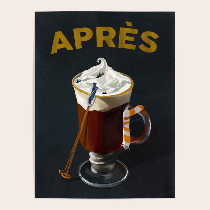 Apres Ski Hot Chocolate Cocktail Poster Gallery Image 4