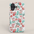 Mele Kalikimaka Hawaiian Christmas gingerbread cookies // white background iPhone Case Gallery Image 1