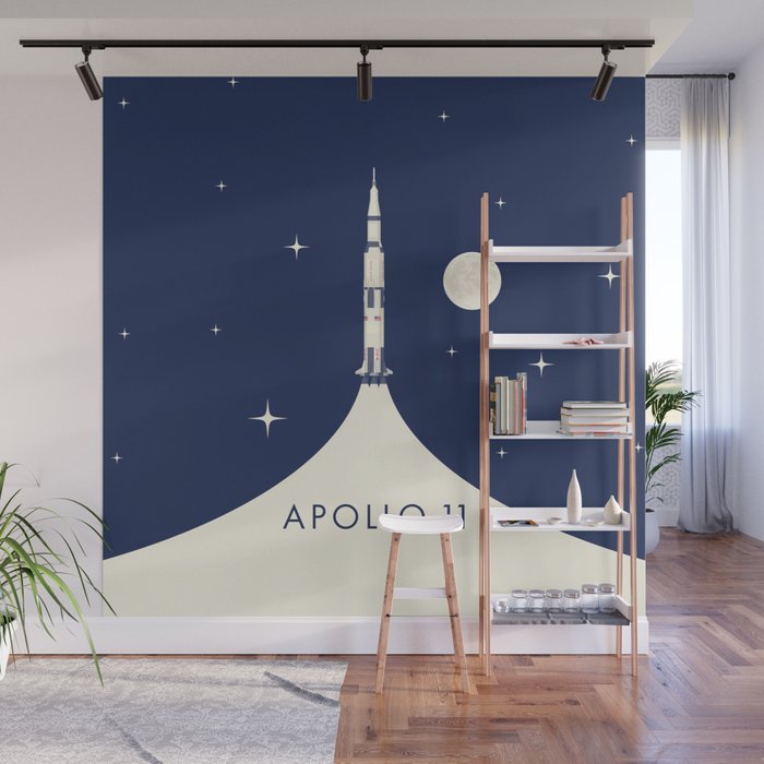 Apollo 11 Space - Saturn Rocket B Wall Mural Gallery Image 1
